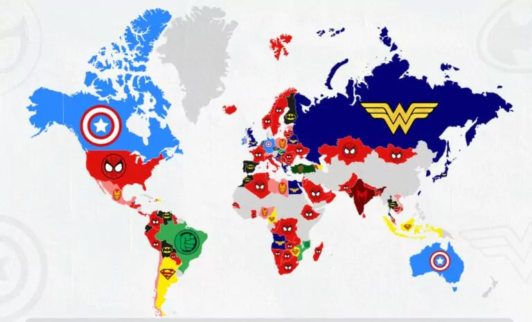 Marvel vs DC um estudo revela qual franquia tem os super-heróis mais populares do mundo