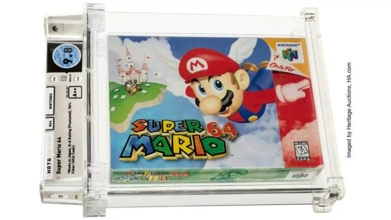 Cartucho de Super Mario 64 é leiloado por US$ 1,5 milhão