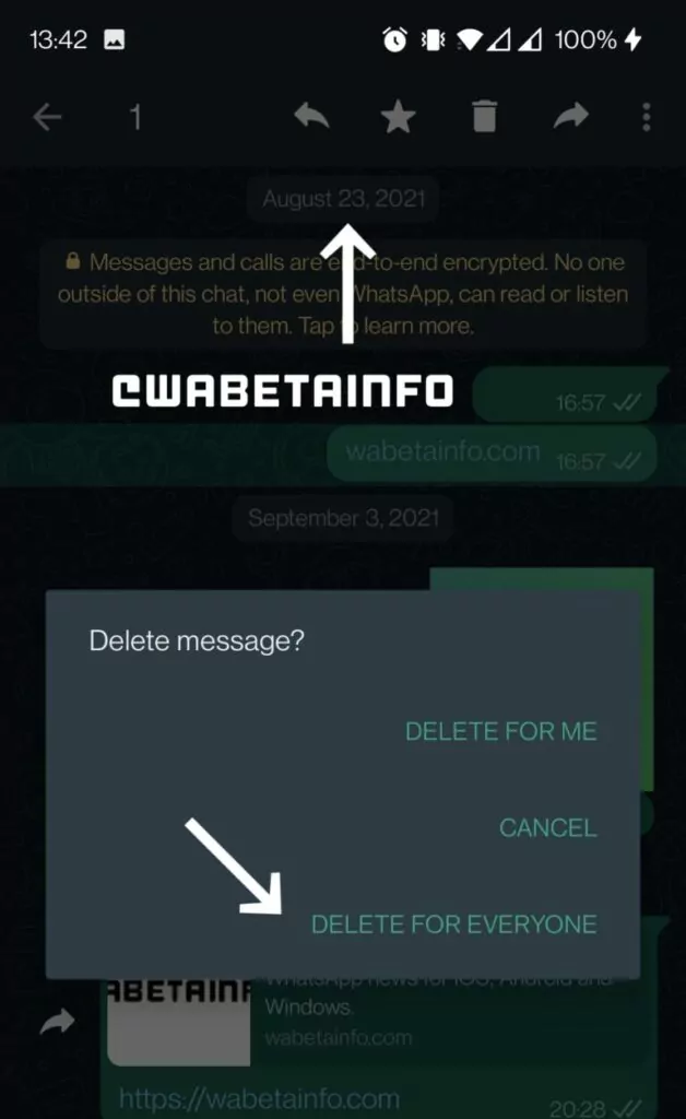 WhatsApp permitirá que você apague mensagens sem qualquer limite de tempo