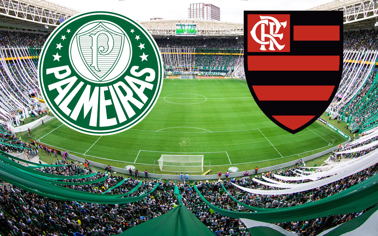 Palmeiras e Flamento se enfrentam no Allianz Parque - Fotomontagem Portal N10 Esportes