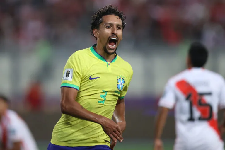 Com gol de Marquinhos, Brasil vence o Peru no último minuto (Foto: Vitor Silva/CBF)