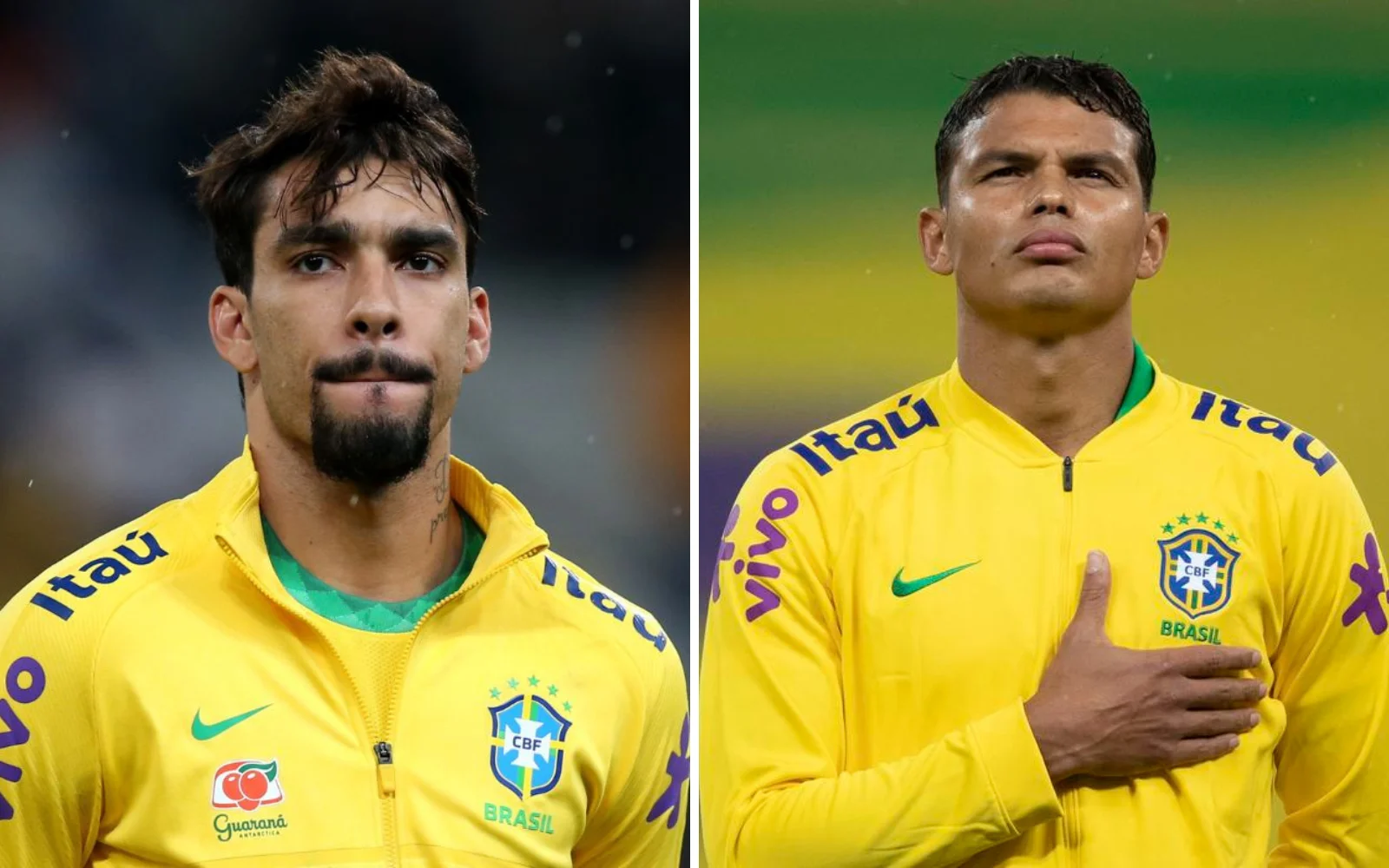 Paquetá e Thiago Silva: incapacidade criativa e falhas defensivas podem promover retornos na Seleção (Foto: Lucas Figueiredo / CBF)