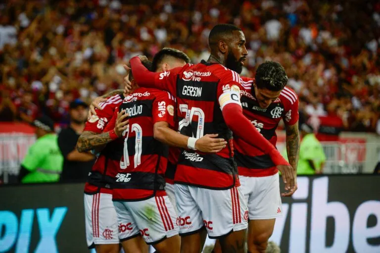 Flamengo goleia o Palmeiras e entra na briga pelo Brasileirão (Foto: Marcelo Cortes / CRF)