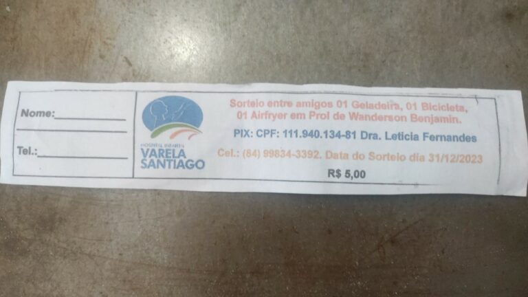 Fake News: hospital Varela Santiago alerta para golpe da rifa falsa