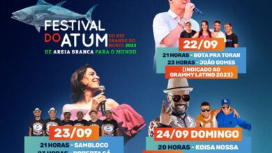 Alexandre Pires, João Gomes e Roberta Sá agitam Festival do Atum em Areia Branca