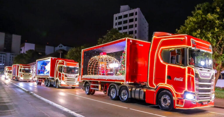 Caravana natalina da Coca-Cola vai passar por Natal e Parnamirim; veja percurso