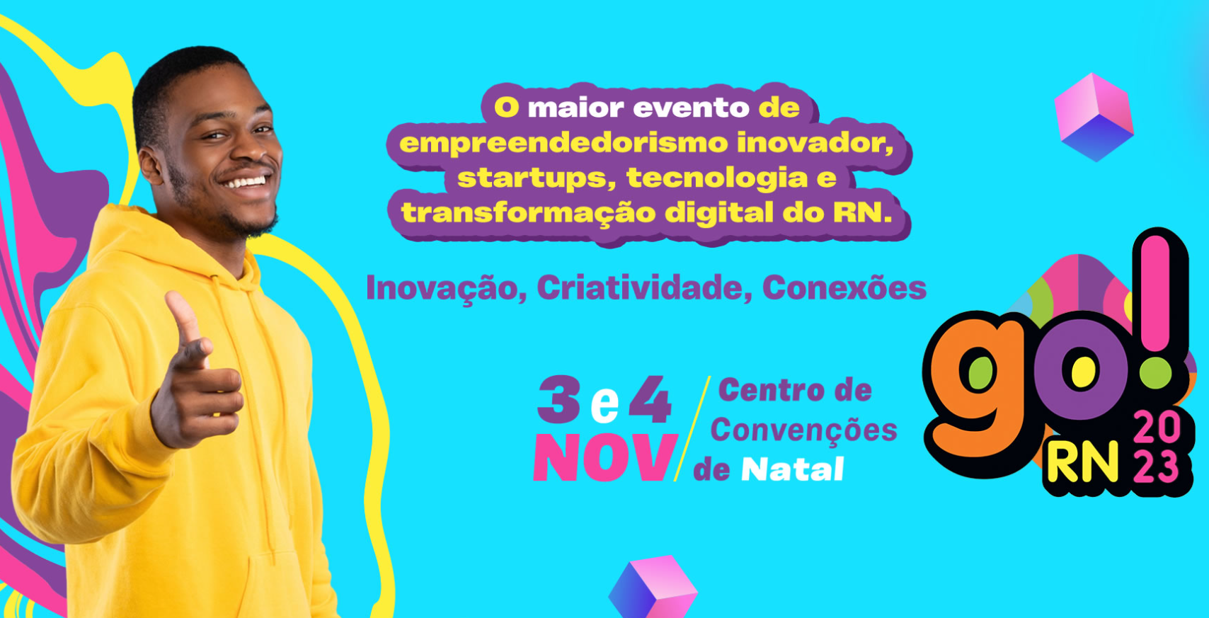 GO!RN: evento gratuito debate empreendedorismo, inovação e tecnologia