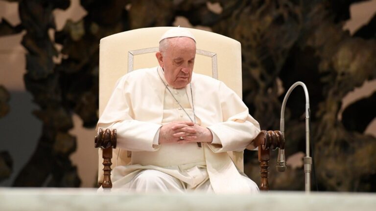 O Papa Francisco durante uma audiência geral (Foto: Vatican Media)