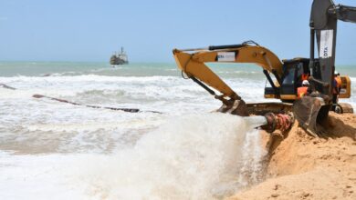 Prefeitura retoma obra de engorda em Ponta Negra