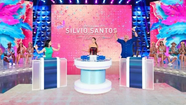 Márcio Canuto e Michelle Barros participam do Programa Silvio Santos