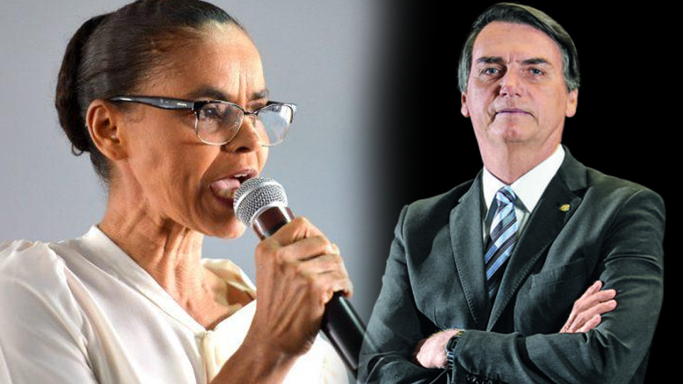 Bolsonaro e Marina lideram intenções de voto em cenário sem Lula