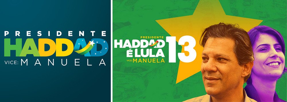 Para enfrentar Bolsonaro PT adota o verde e amarelo no segundo turno Haddad