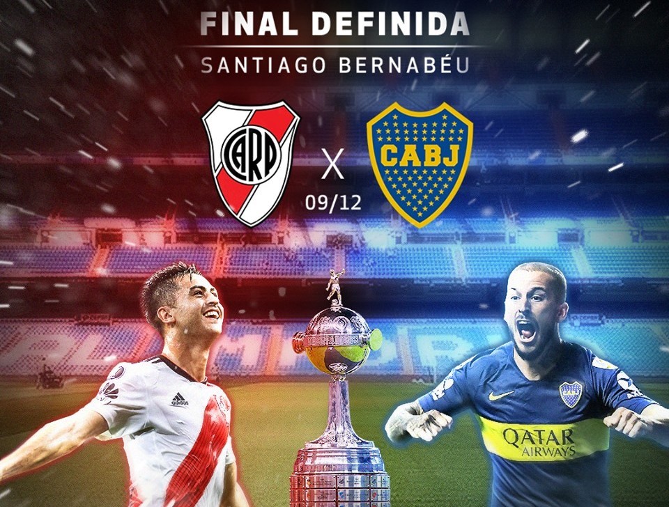 Final da Libertadores entre River Plate e Boca Juniors será no Santiago Bernabéu