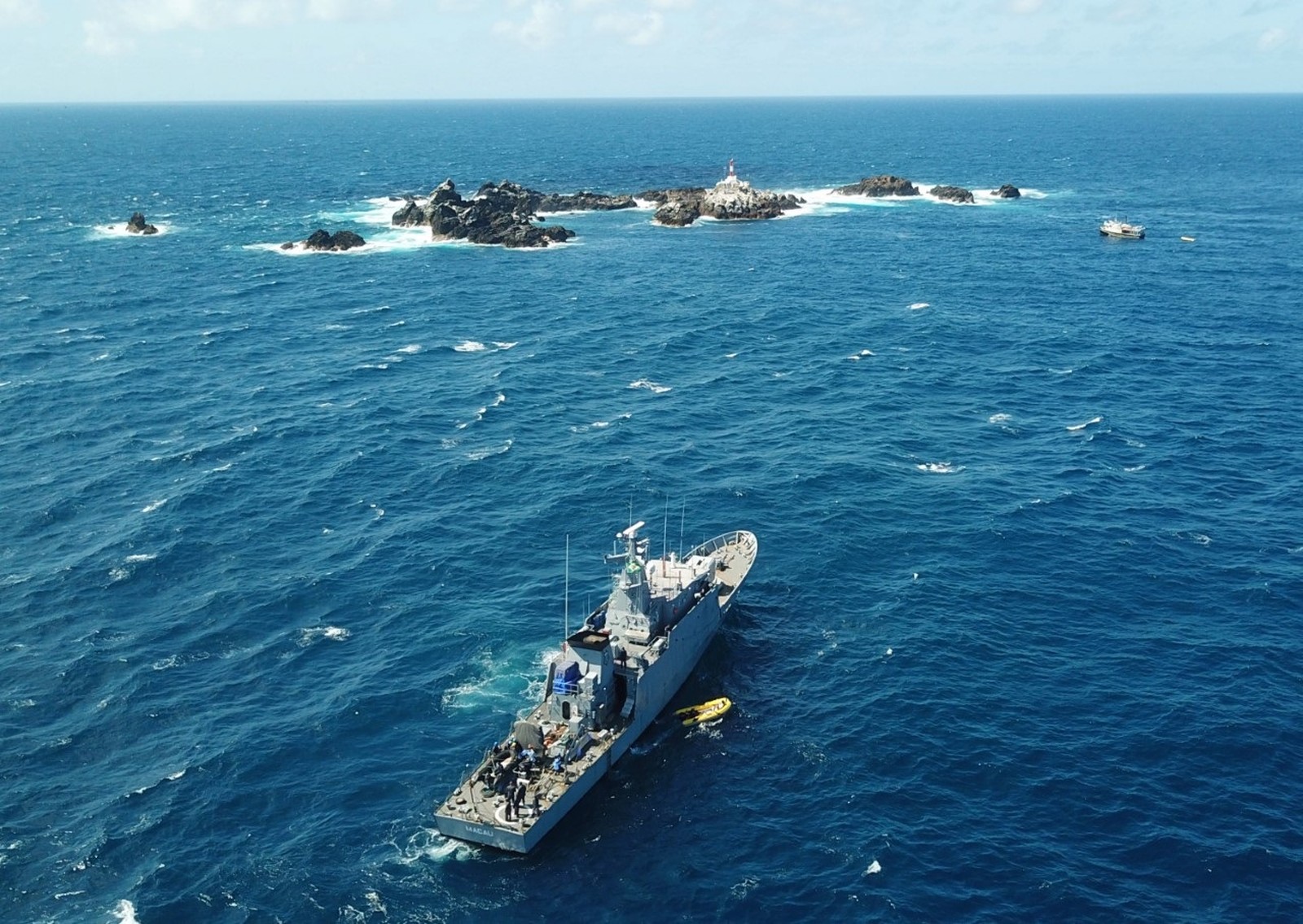 Navio-Patrulha Macau tem a missão de patrulhar a costa brasileira — Foto: Marinha do Brasil/Divulgação