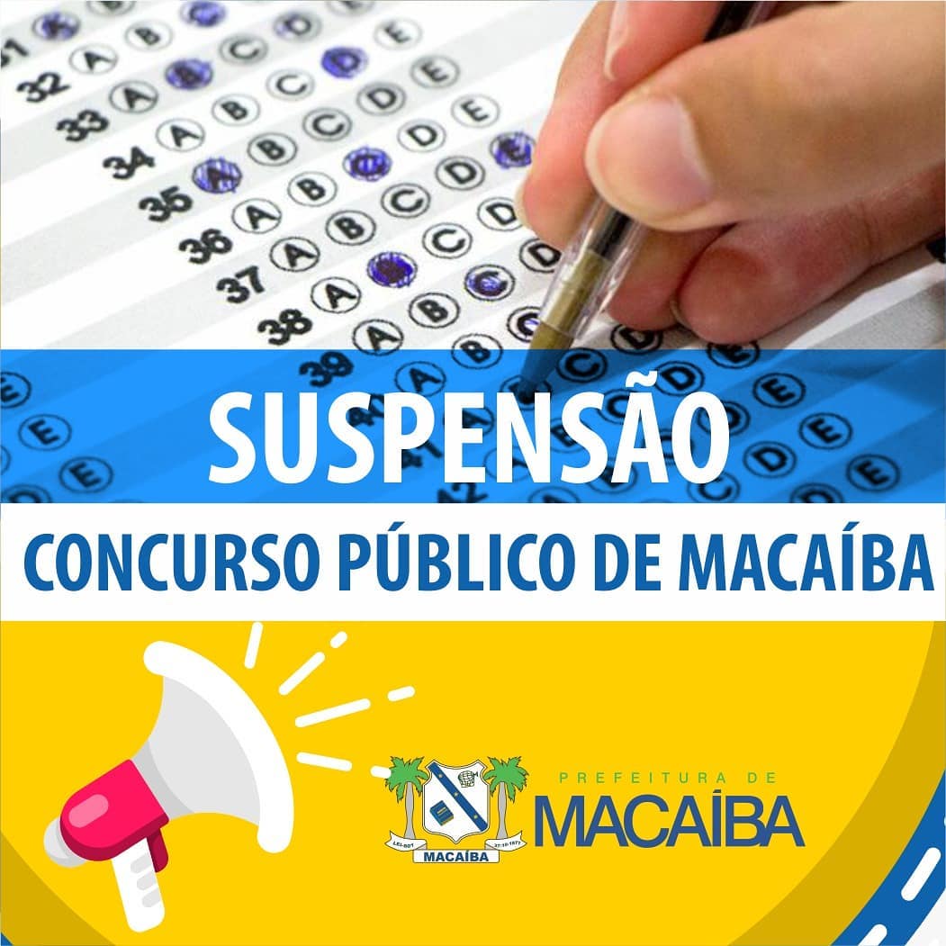 concurso prefeitura de macaíba rn suspenso
