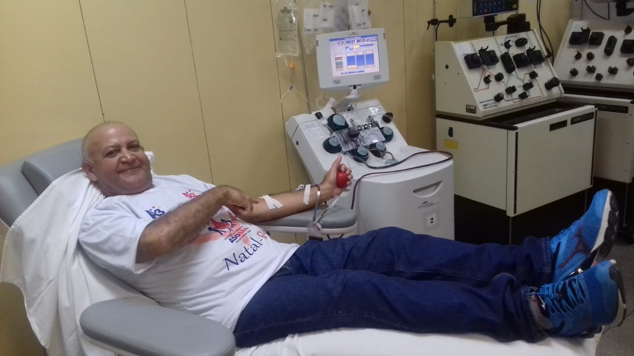 Maior doador de sangue do mundo receberá título de cidadão natalense Paulo neris