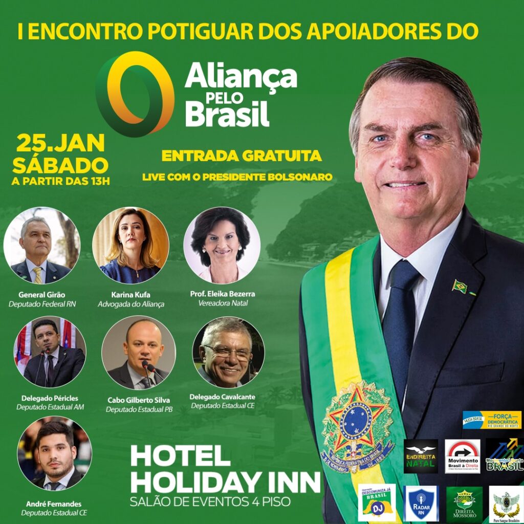 Bolsonaro vai promover o ‘Aliança pelo Brasil’ em live com apoiadores do RN