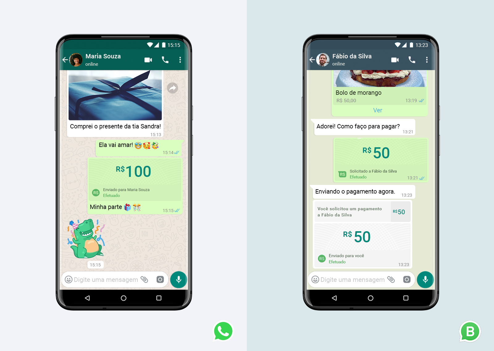 Recurso de pagamentos e transferências por WhatsApp chega ao Brasil
