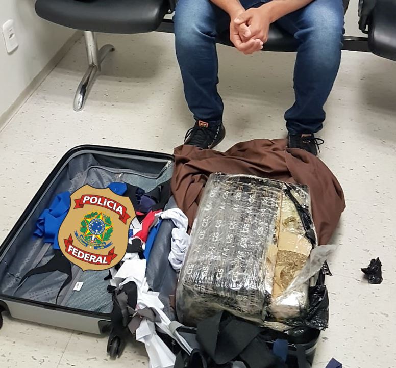 PF prende homem com quase 16 kg de maconha no Aeroporto de Natal 
