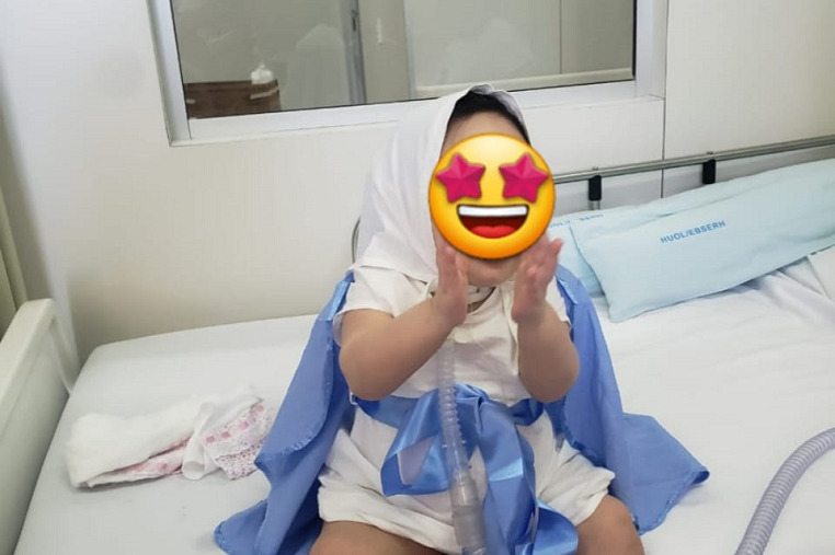 Criança recebe alta após quase 3 anos internada no Hospital Onofre Lopes