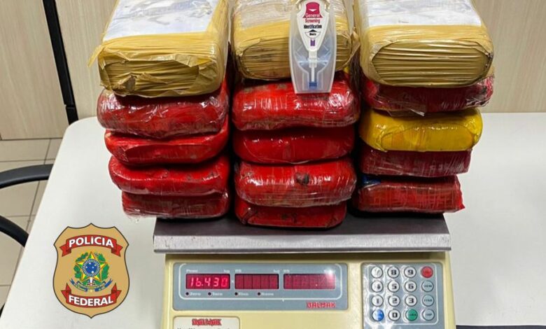 PF apreende 16,4 kg de cocaína em lataria de carro na zona Sul de Natal