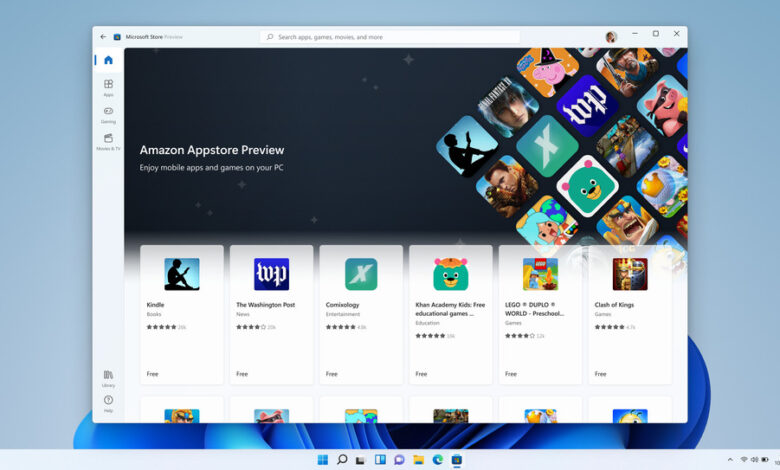 Aplicativos Android agora podem ser usados ​​no Windows 11