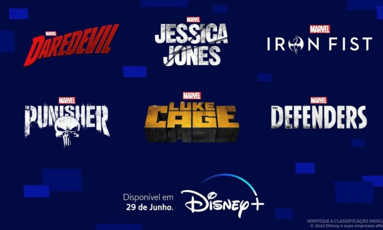 Demolidor, Jessica Jones e Luke Cage no Disney+