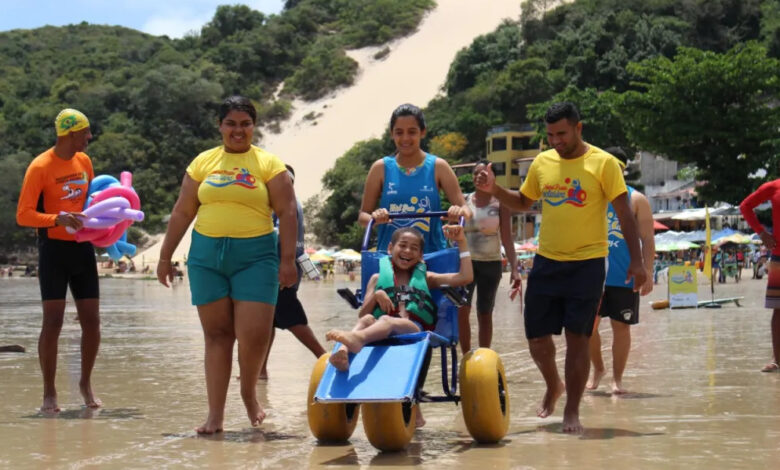 Praia Inclusiva pessoas com deficiência terão dia especial em Ponta Negra