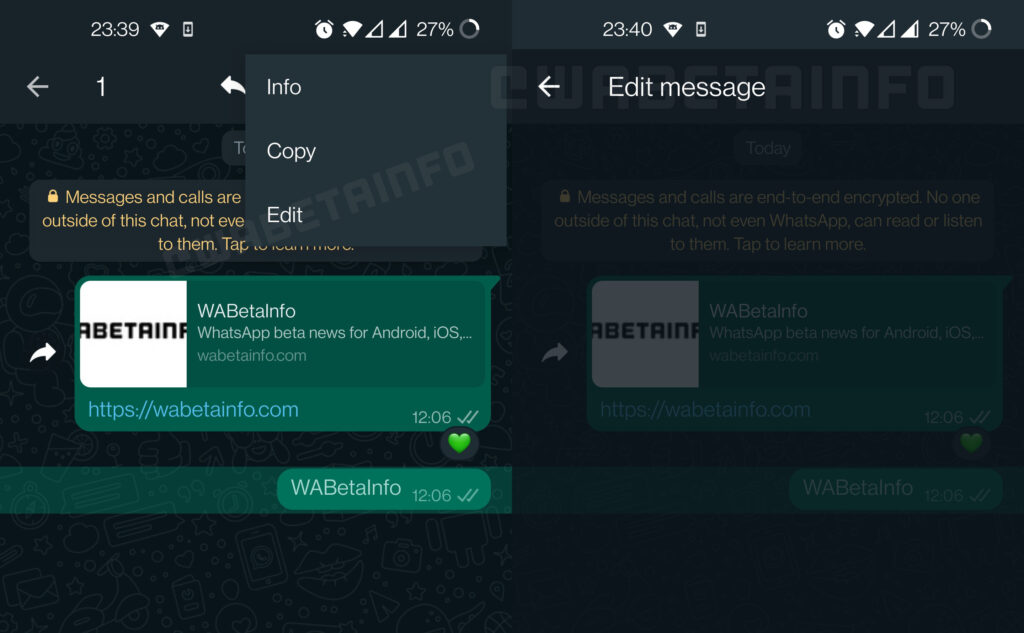 WhatsApp vai finalmente introduzir a opção de editar mensagens