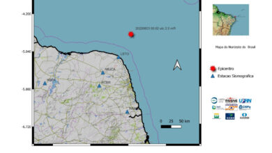 Novo tremor de terra é registrado no RN