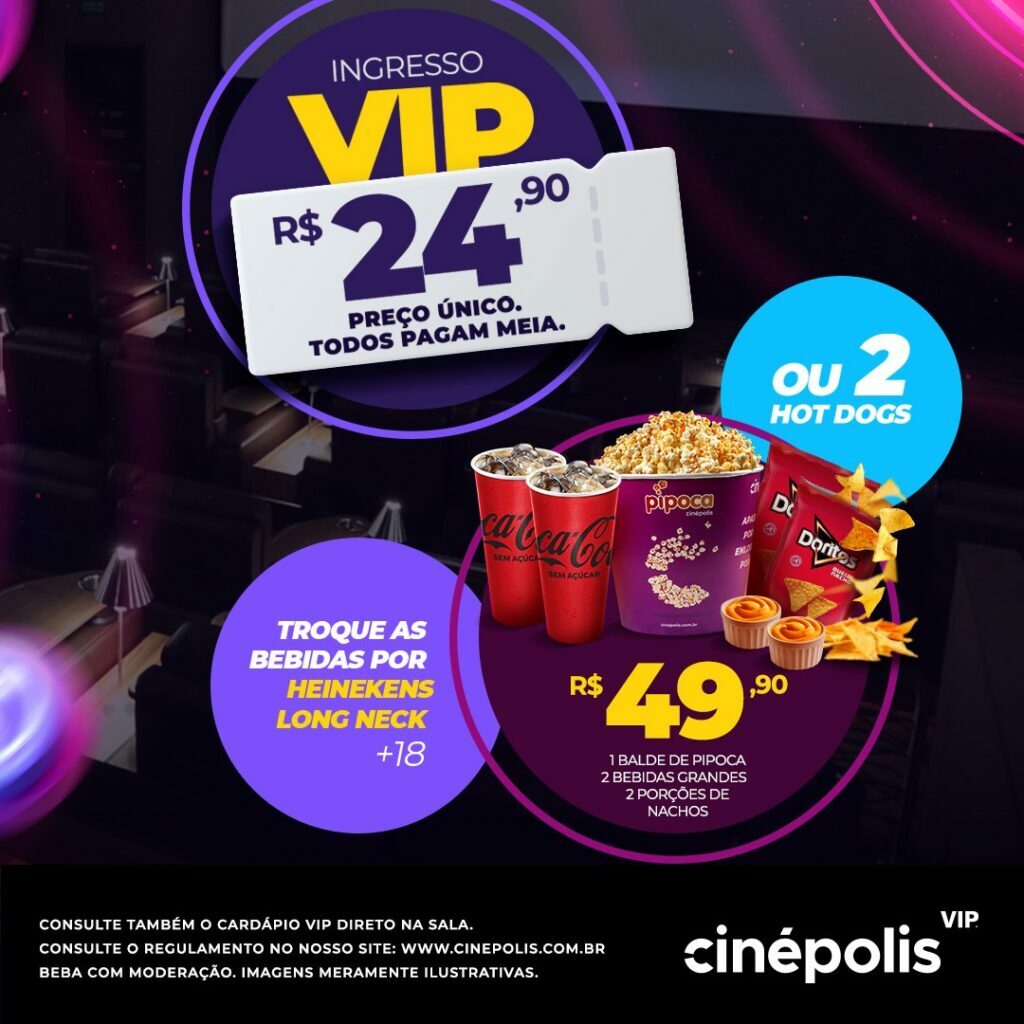 Cinépolis do Natal Shopping com desconto para filmes da sala VIP