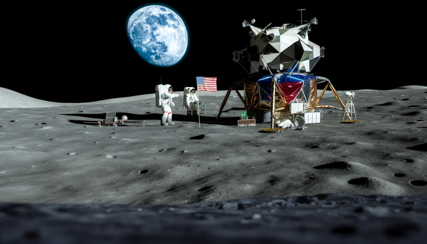 A Apollo 17 foi a sexta e última missão tripulada do Projeto Apollo à Lua, realizada em dezembro de 1972 (Imagem: N10 Tecnologia / meramente ilustrativa)