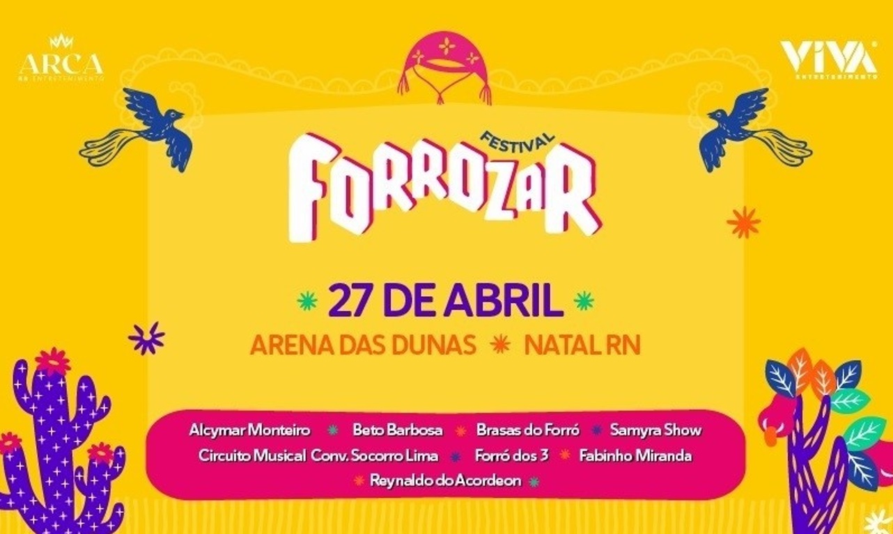 Festival Forrozar reunirá grandes nomes do ritmo na Arena das Dunas
