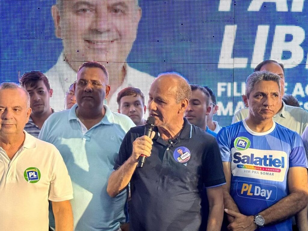 Salatiel de Souza se filiou ao PL durante evento do partido – Foto: Reprodução