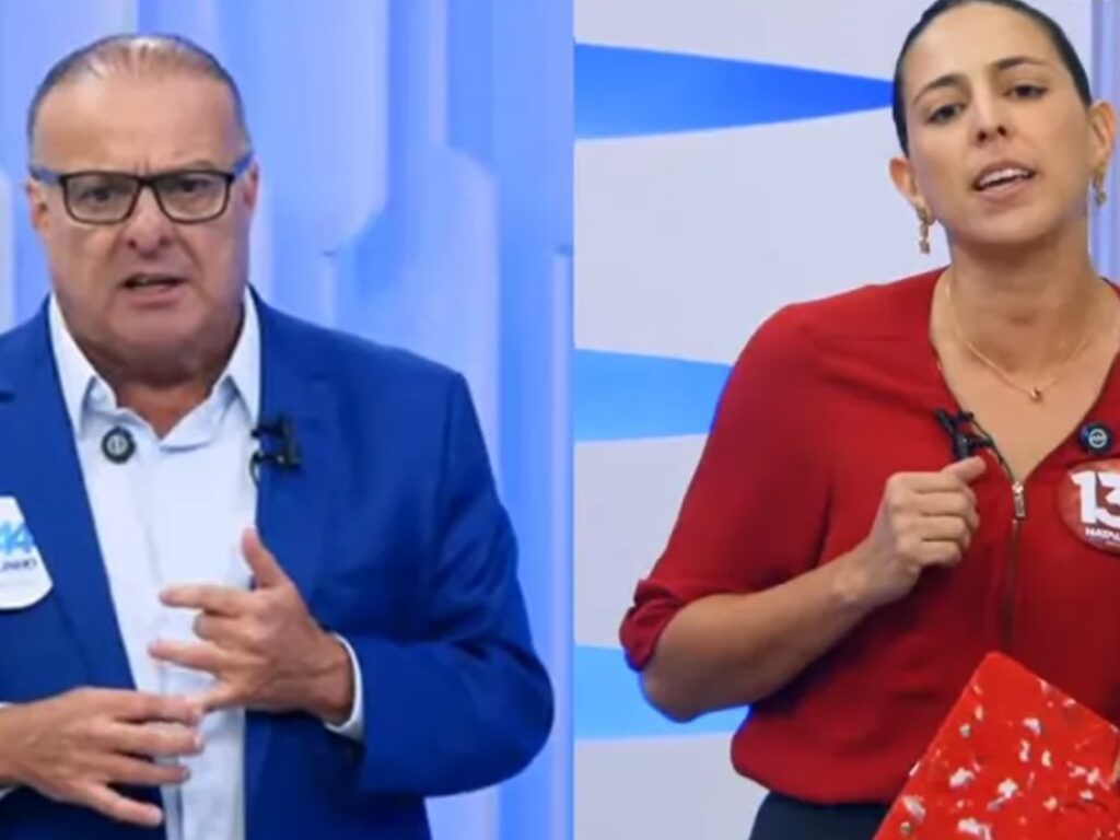 Debate entre Paulinho e Natalia Bonavides e marcado por acusacoes