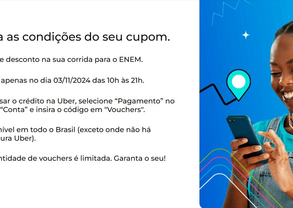 Universidade oferece voucher para corridas de Uber no dia do Enem