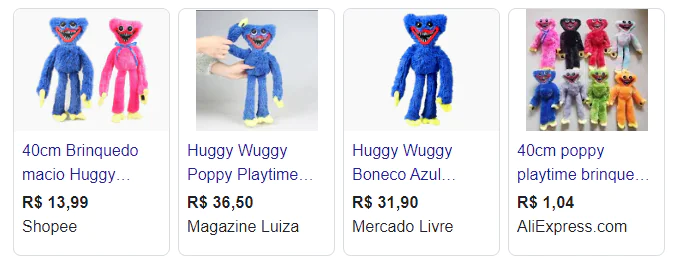 Bonecos do personagem de terror Huggy Wuggy viram febre e preocupam pais -  Notícias - R7 São Paulo
